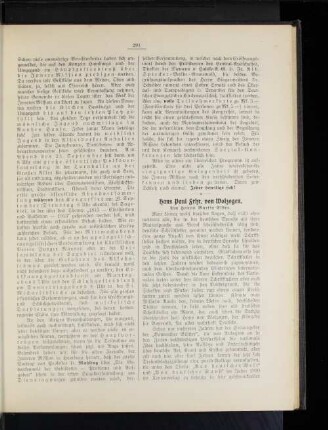 Hans Paul Frhr. von Wolzogen.