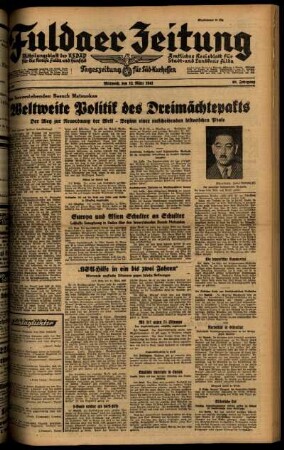 Ausgabe vom Mittwoch, den 12. März 1941.