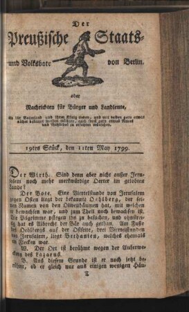 19tes Stück, den 11ten May 1799