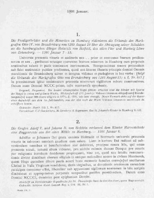 Erste Abteilung 1301-1310