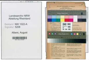 Entnazifizierung August Albers , geb. 10.08.1892 (Hausmeister)
