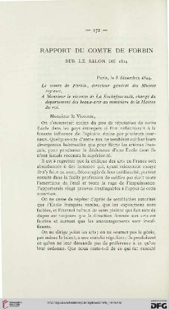 Rapport du Comte de Forbin sur le Salon de 1824