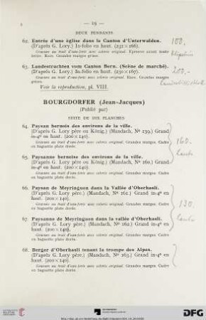 Bourgdorfer (Jean-Jaques) (Nr. 64-73)
