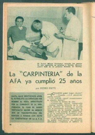 La "carpinteria" de la AFA ya cumplió 25 años