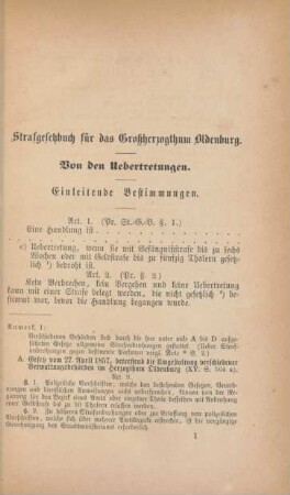 Einleitende Bestimmungen.