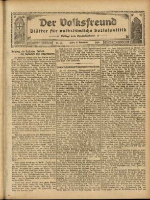 Ausgabe vom Sonntag, den 09. November 1913.
