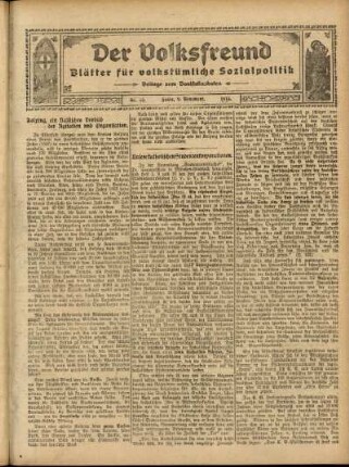 Ausgabe vom Sonntag, den 09. November 1913.
