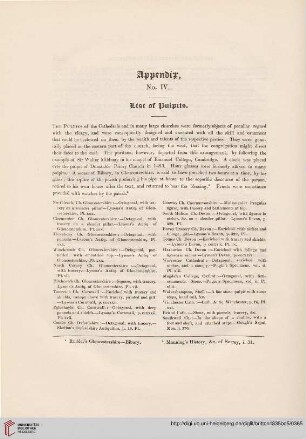 Appendix No. IV: List of pulpits