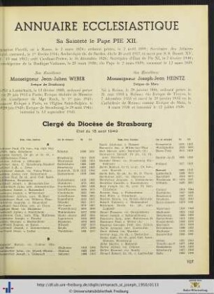 Annuaire Ecclésiastique.
