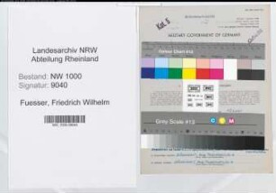Entnazifizierung Friedrich Wilhelm Fuesser, geb. 02.09.1909 (Architekt)