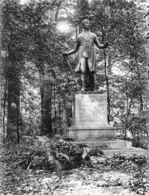 Eichendorff-Denkmal : Denkmal des Lyrikers und Dichters Joseph Freiherr von Eichendorff (1788-1857) im wroclawer (breslauer) Park Szczytnicki (Scheininger Park).