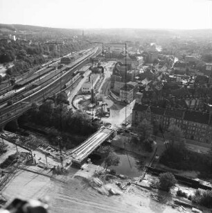 Hauptbahnhof von Erfurt : Blickrichtung Südwesten
