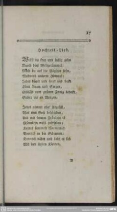 Hochzeit-Lied
