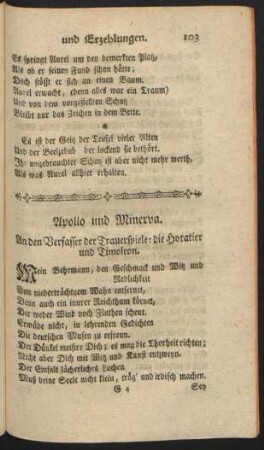 Apollo und Minerva