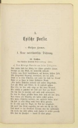 I. Neue vaterländische Dichtung