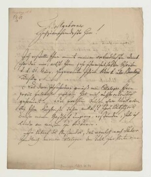 Brief von Johann Georg Deuringer an Joseph Heller
