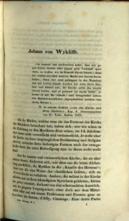 Die Kirche Christi und ihre Zeugen oder die Kirchengeschichte in Biographien, 2,4,1. Bd. 2, Mittelalter ; Abth. 4, Die Vorreformatoren des vierzehnten und fünfzehnten Jahrhunderts ; Hälfte 1, Johannes von Wykliffe