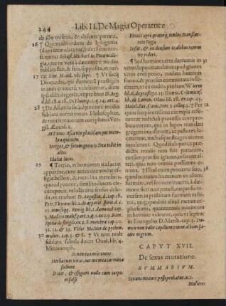Caput XVII. De sexus mutatione
