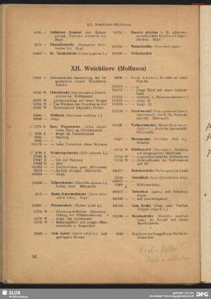 XII. Weichtiere (Mollusca)