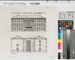 Münster (Münster) Landgericht Ansichten 1954 1 : 200 36,5 x 40 Druckvorlage Staatshochbauamt Münster
