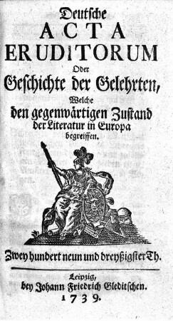 Zwey hundert neun und dreyßigster Th.