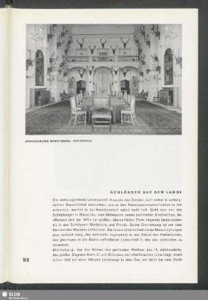 Jagdschloss Moritzburg. Speisesaal