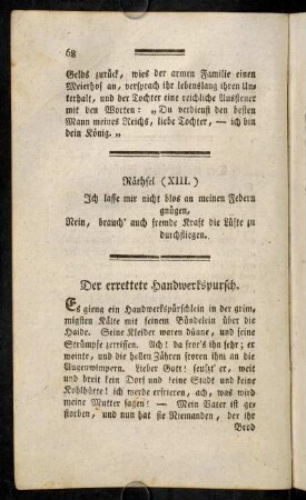68-81, Räthsel (XIII.) - Räthsel (XVII.)