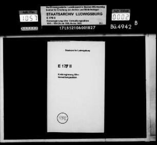 Gemeinderechtsverhältnisse in Gamerschwang, Granheim, Griesingen, Grötzingen, Herbertshofen, Hundersingen und Kirchbierlingen