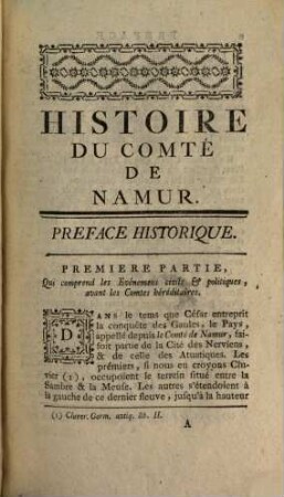 Histoire Du Comte De Namur, 1