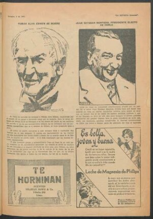 Tomas Alva Edison se muere