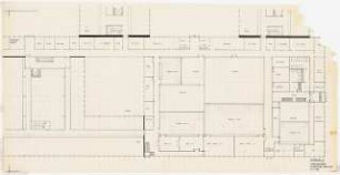 Chemische Institute der Universität Köln: Hörsäle Grundriss UG, 1:100
