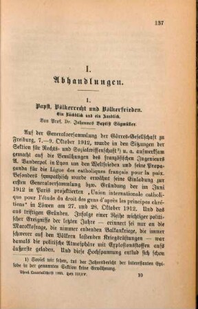 137-156 Papst, Völkerrecht und Völkerfrieden