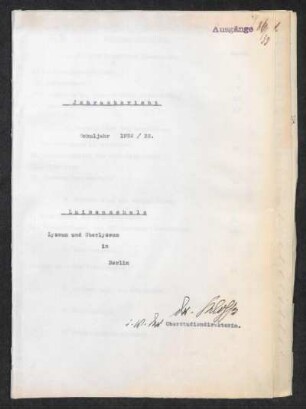 1932/33: Jahresbericht ... - 1932/33