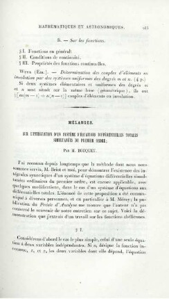Mèlanges.