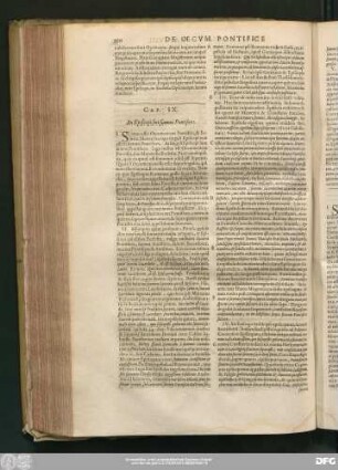 Cap. IX. An Episcopi sint summi Pontifices.