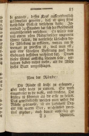 Von der Räude: