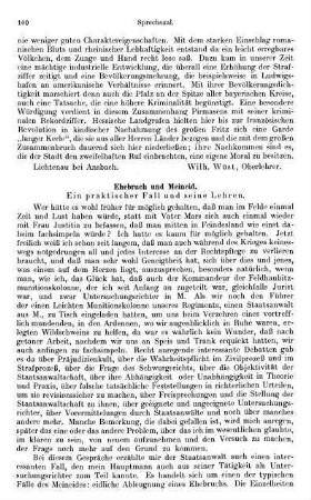 100-109, Ehebruch und Meineid /Ein interessanter Fall hysterischen Irreseins