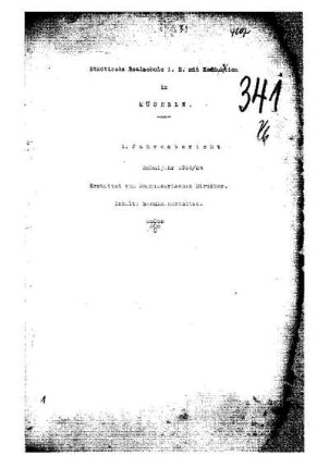 1923/24: Jahresbericht Schuljahr ... - 1923/24