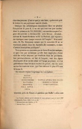 Note sur la forme de la lettre E dans les légendes de quelques médailles gauloises