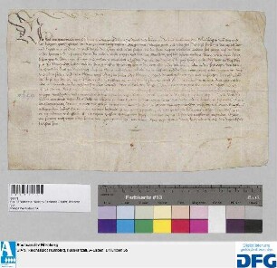 Abt Sebald von St. Aegydien zu Nürnberg vidimiert die Urkunde König Karls IV. vom 27. Dezember 1354 (richtig: 1353?).