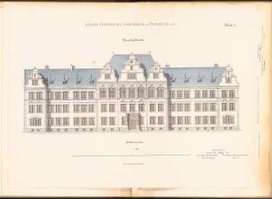 Kaiser-Friedrich-Gymnasium, Frankfurt/Main: Vorderansicht 1:100