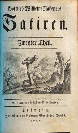 Gottlieb Wilhelm Rabeners. Satiren, 2
