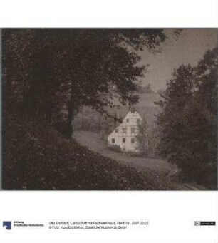 Landschaft mit Fachwerkhaus