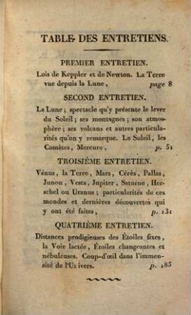Fontenelle et la Marquise de G. ... dans les mondes : ouvrage contenant les découvertes les plus intéressantes faites dans l'astronomie, depuis les entretiens sur la pluralité des mondes