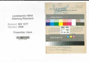 Entnazifizierung Hans Froeschler , geb. 09.11.1914 (Polizist)