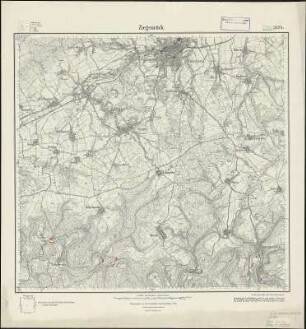 Meßtischblatt 3124 : Ziegenrück, 1933 : Ziegenrück. - Hrsg. 1905, einz. Nachtr. 1933. - 1:25000. - [Berlin]: Reichsamt für Landesaufnahme, 1933. - 1 Kt.
