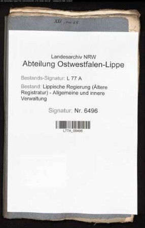 Abschoß gegen die Grafschaft Schaumburg-Lippe