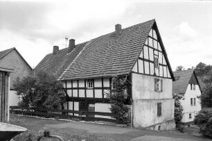 Wohnhaus (Wohnhaus, Fachwerk); Bromskirchen, Wallstraße 4