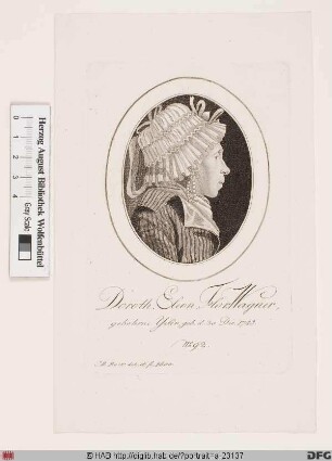 Bildnis Dorothea Eleonora Florentina Wagner, geb. Yel