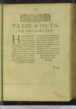 Tabulae Octavae Declaratio